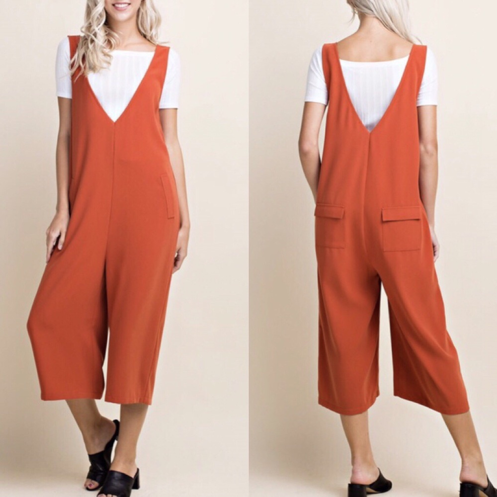 Loose Fit Capri Jumpsuit